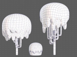 Trees Cartoon V23 3D Model