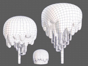 Trees Cartoon V23 3D Model