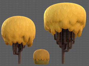Trees Cartoon V23 3D Модель