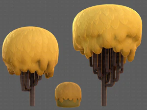 Trees Cartoon V23 3D Model