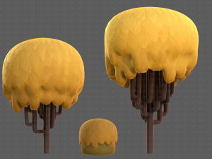 Trees Cartoon V23 3D Модель