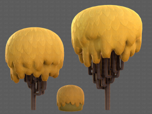 Trees Cartoon V23 3D Модель