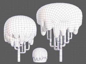 Trees Cartoon V23 3D Модель