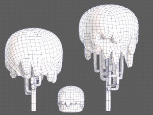 Trees Cartoon V23 3D Model