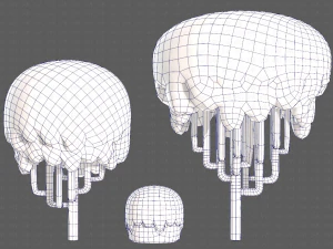 Trees Cartoon V23 3D Model