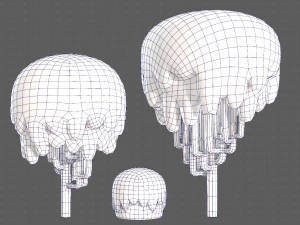 Trees Cartoon V23 3D Model