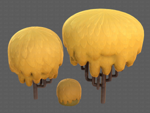 Trees Cartoon V23 3D Модель