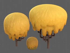 Trees Cartoon V23 3D Model