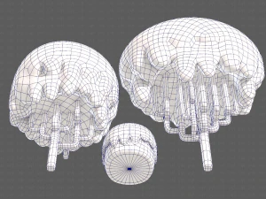 Trees Cartoon V23 3D Model