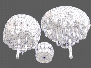 Trees Cartoon V23 3D Model