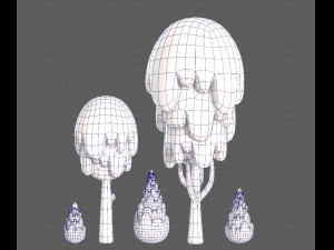Trees Cartoon V24 3D मॉडल