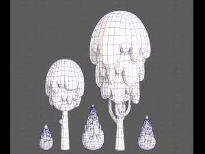 Trees Cartoon V24 3D Model