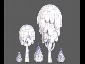 Trees Cartoon V24 3D मॉडल