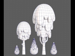 Trees Cartoon V24 3D Model