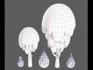 Trees Cartoon V24 3D Model