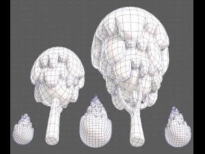 Trees Cartoon V24 3D Model