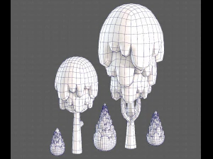 Trees Cartoon V24 3D Model