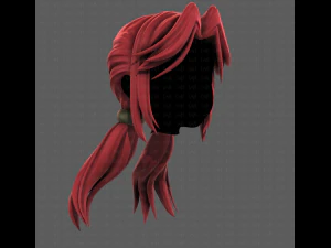 3D Hair style for girl V109 3D Model
