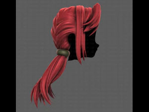 3D Hair style for girl V109 3D Model