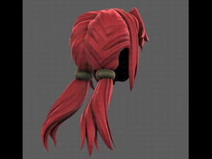3D Hair style for girl V109 3D Model
