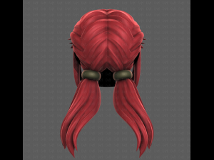 3D Hair style for girl V109 3D मॉडल