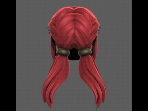 3D Hair style for girl V109 3D Model
