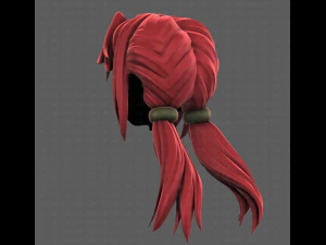 3D Hair style for girl V109 3D Model