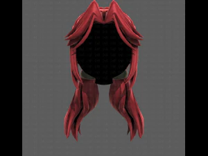 3D Hair style for girl V109 3D Model