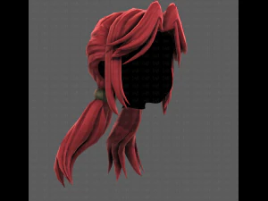 3D Hair style for girl V109 3D Model
