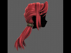 3D Hair style for girl V109 3D Model