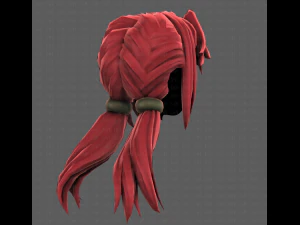 3D Hair style for girl V109 3D Model