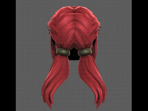 3D Hair style for girl V109 3D Model