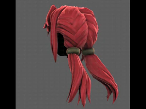 3D Hair style for girl V109 3D Model
