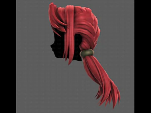 3D Hair style for girl V109 3D Model