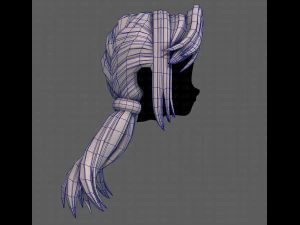 3D Hair style for girl V109 3D Model