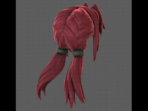 3D Hair style for girl V109 3D Model