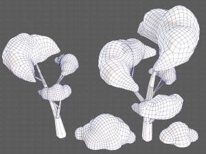Trees Cartoon V25 Model 3D