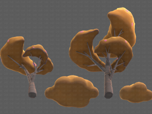 Trees Cartoon V25 Model 3D
