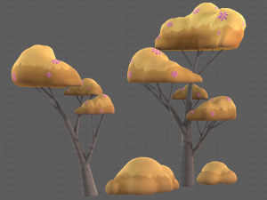 Trees Cartoon V25 Model 3D