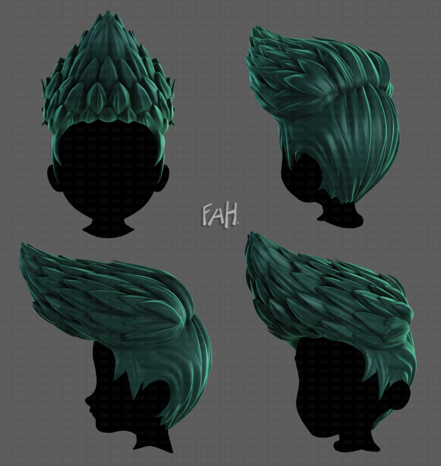 3D Hair style for boy V106 3Dモデル .c4d .max .obj .3ds .fbx .stl .blend 