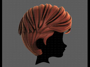 3D Hair style for boy V107 3D Model