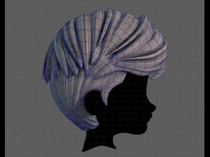 3D Hair style for boy V107 3D Model