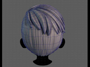 3D Hair style for boy V107 3D Model