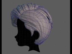 3D Hair style for boy V107 3D Model