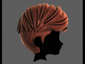 3D Hair style for boy V107 3D Model