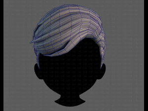 3D Hair style for boy V107 3D Model