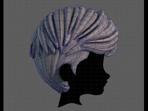 3D Hair style for boy V107 3D Model