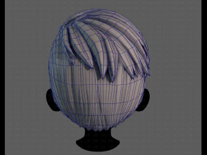 3D Hair style for boy V107 3D Model