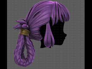 3D Hair style for girl V110 3D Modell