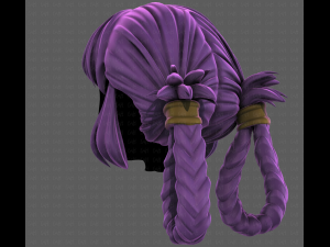 3D Hair style for girl V110 3D Modell